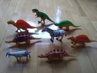 Zabawki zwierzęta. Dinozaury 6 szt. + Zebra + koza