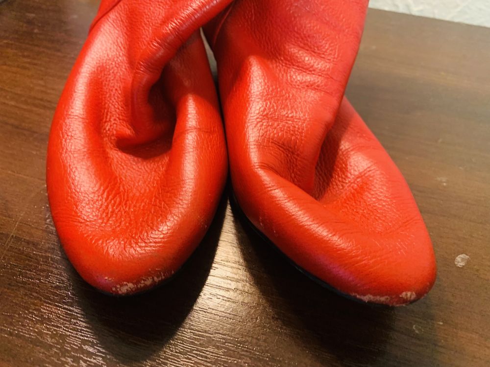 Красные ботинки ботиночки сапоги сапожки концертные танцевальные