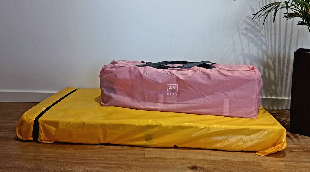 Cama de viagem zippy + colchão ortopédico de molas zippy