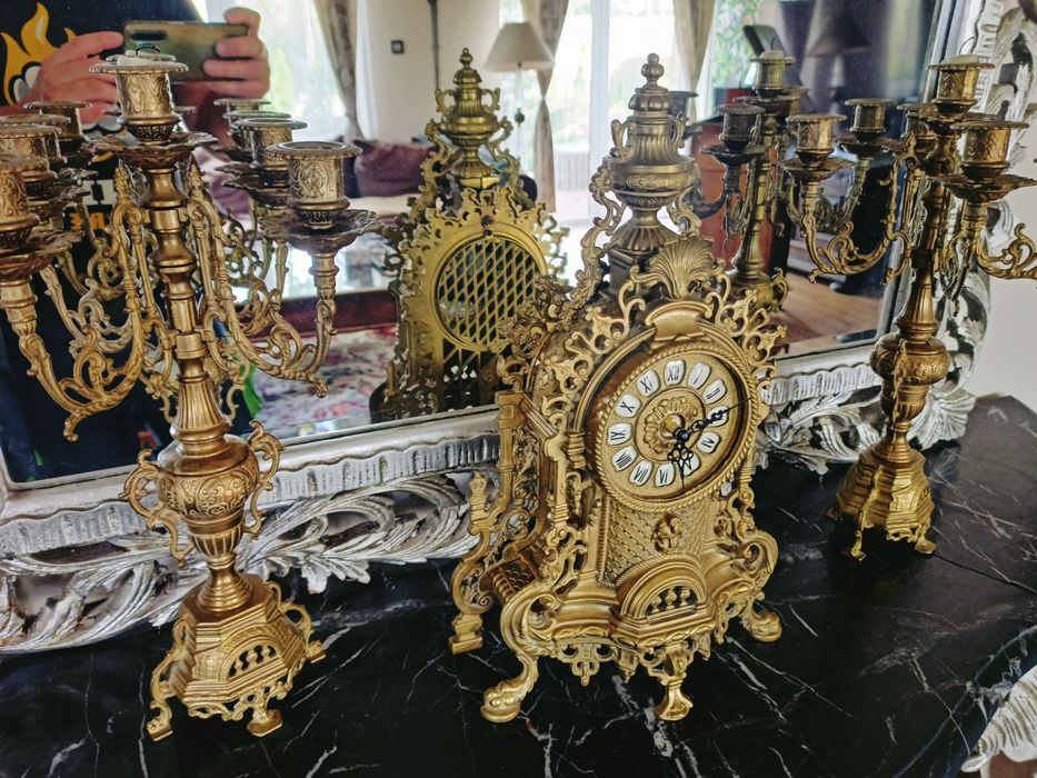 Zegar plus 2 kandelebry