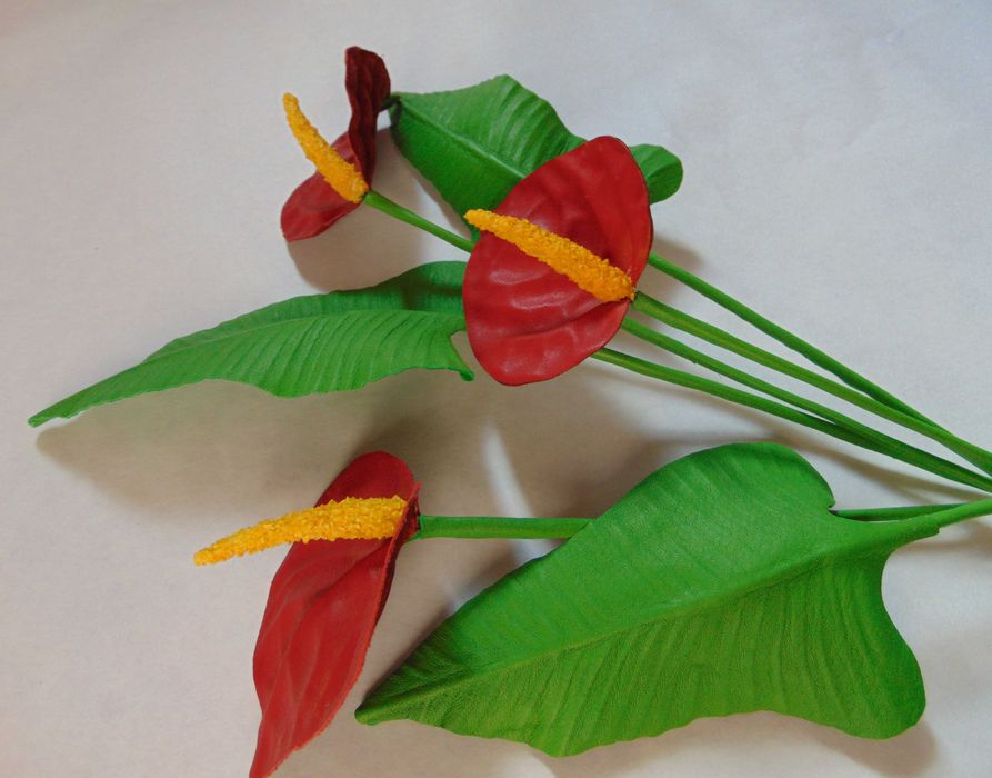 Bukiet kalii Skóra Prezent Kwiaty do dekoracji domu anturium