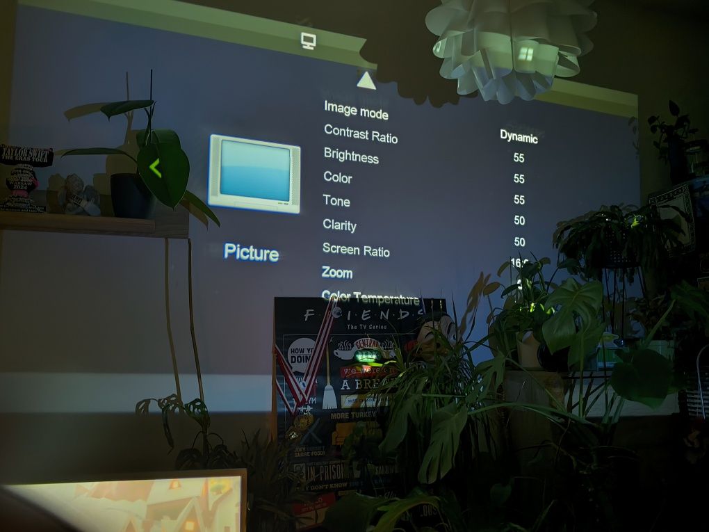 Projektor mini LED AKIYO 01 stan idealny