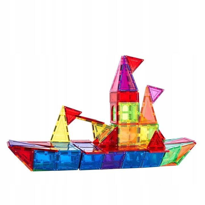 Klocki Magnetyczne Konstrukcyjne 3d Duże 45 Elem.