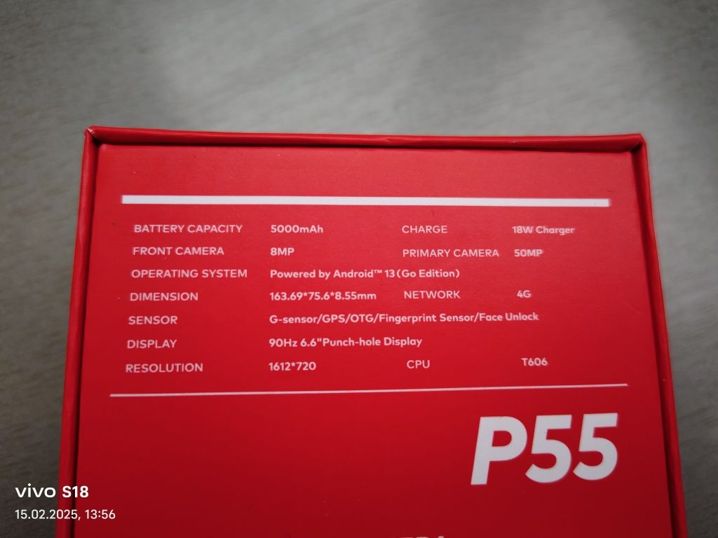 Itel P55 8/128 NFC