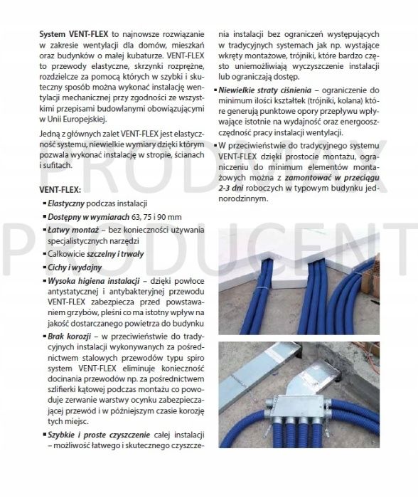 SKRZYNKA ROZPRĘŻNA 3x90/125 Rekuperacja Wentylacja Producent