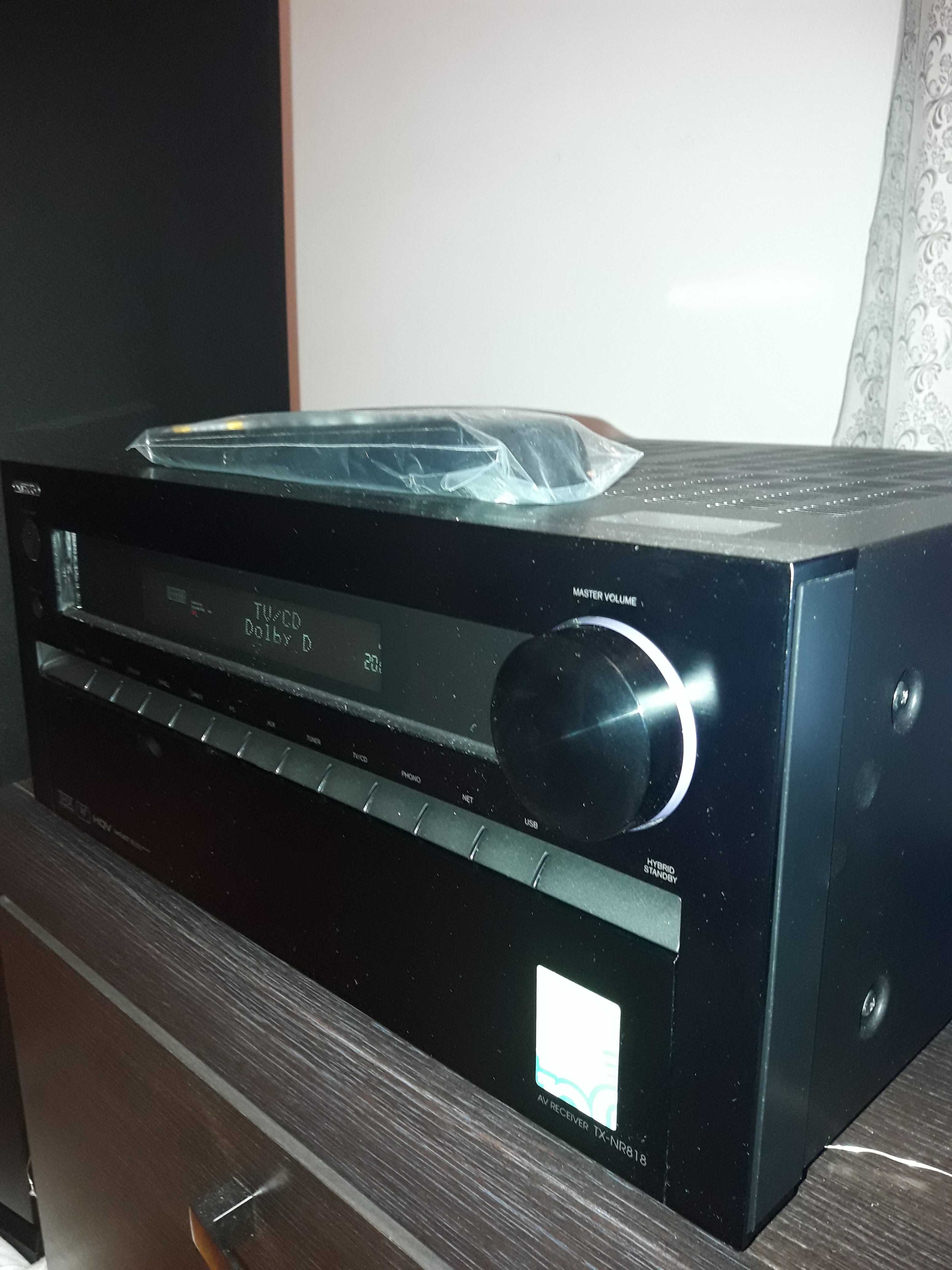 Onkyo TX-NR818 Amplituner AV stan idealny. Po wyjęciu z kartonu.