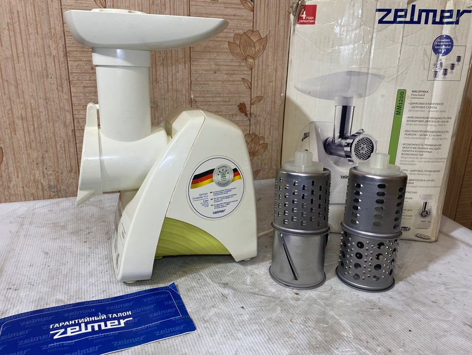 М'ясорубка → Zelmer MM1200.84 на 1.9 кВт. + ШИНКОВКИ | Польща.