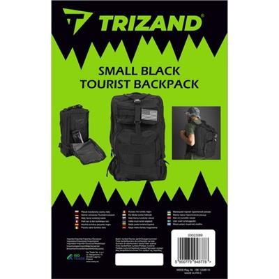 Plecak turystyczny militarny czarny mały 26l