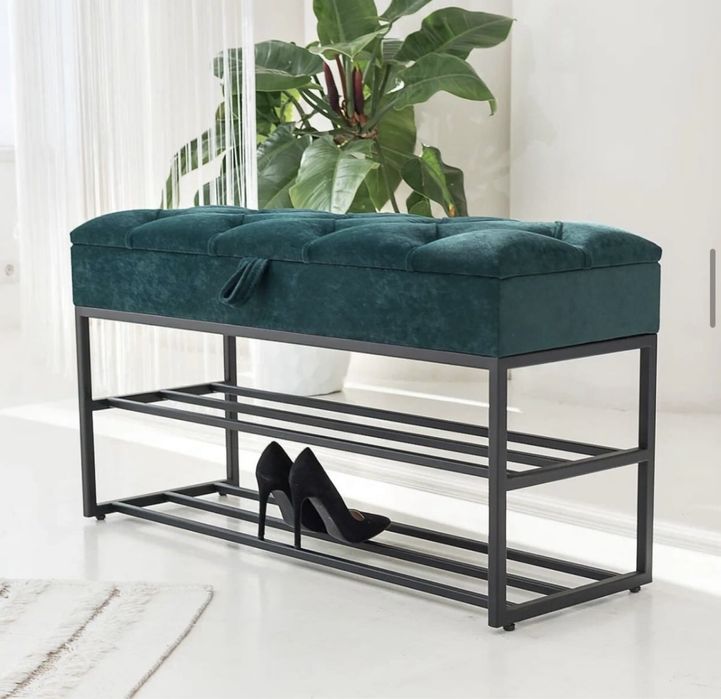 Банкетка для взуття. Банкетка з нішою для зберігання. Обувниця.