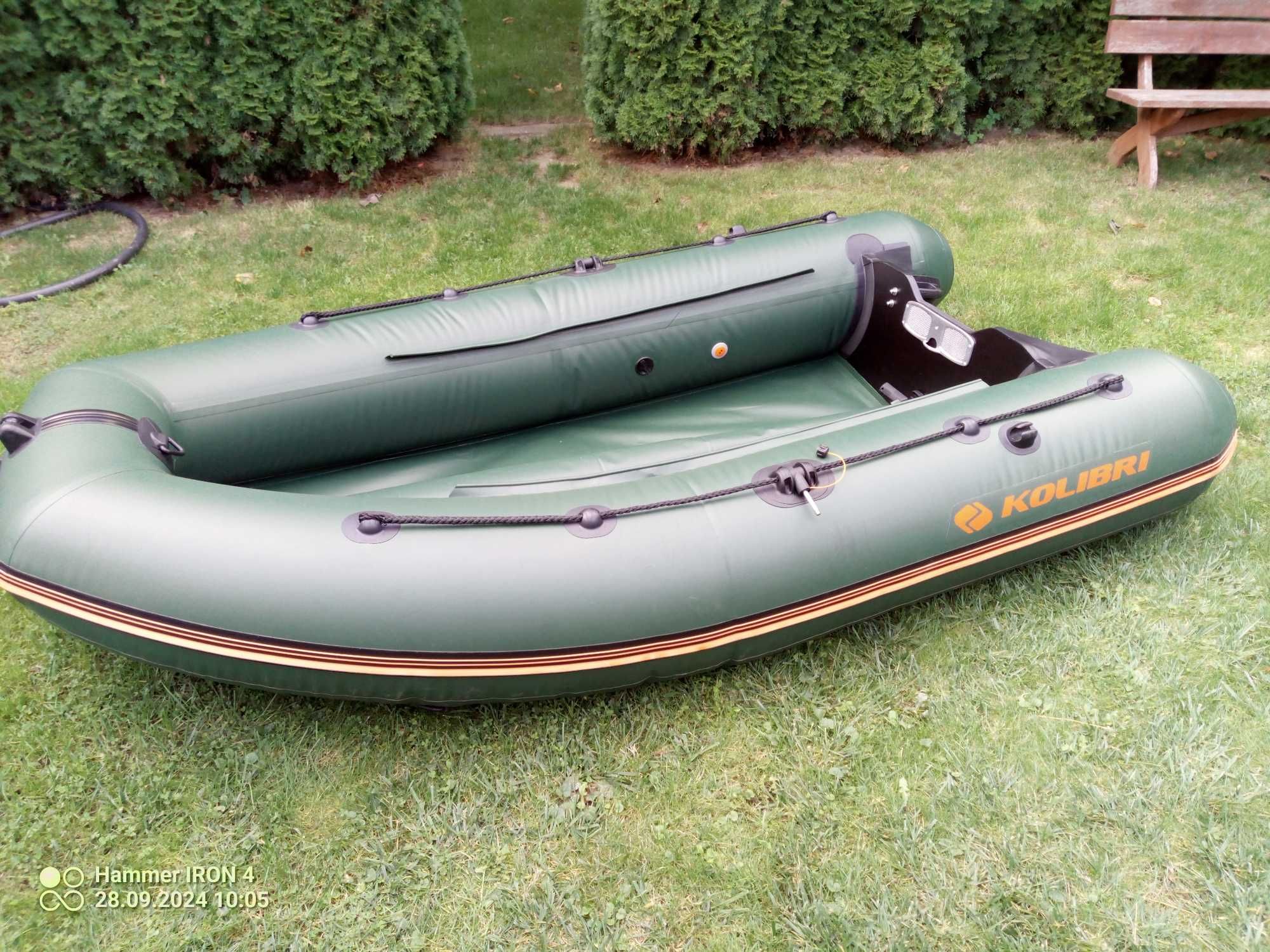 Ponton Kolibri KM-280DL z kilem, ławkami i twardą podłogą. Nowy.