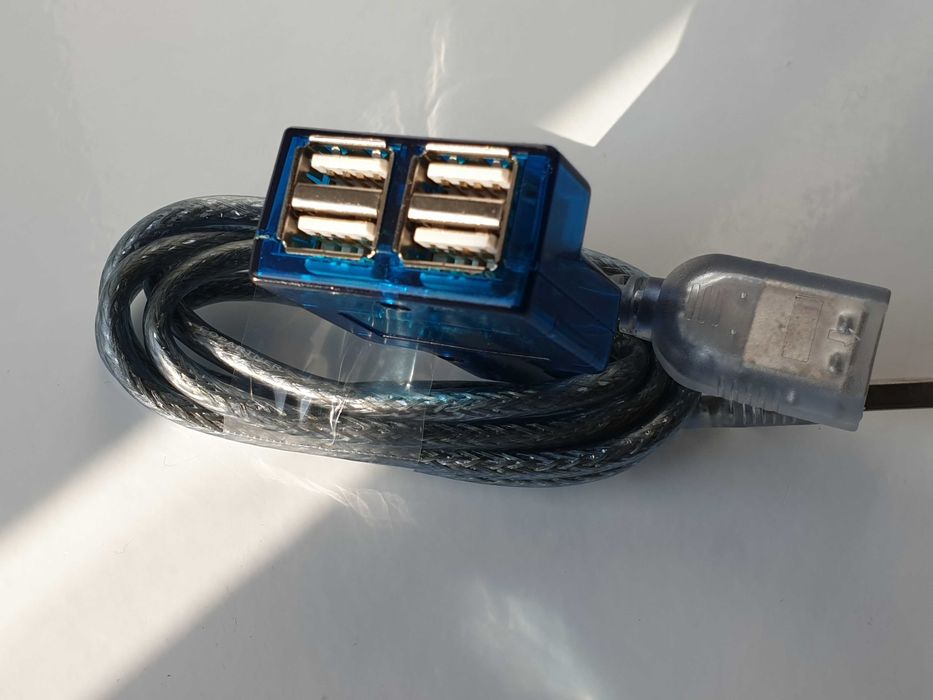 хаб концентратор usb 4 port hub universal serial bus + кабель USB