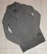 Jack&Jones r. S solidny ciepły sweter 80% lambswool