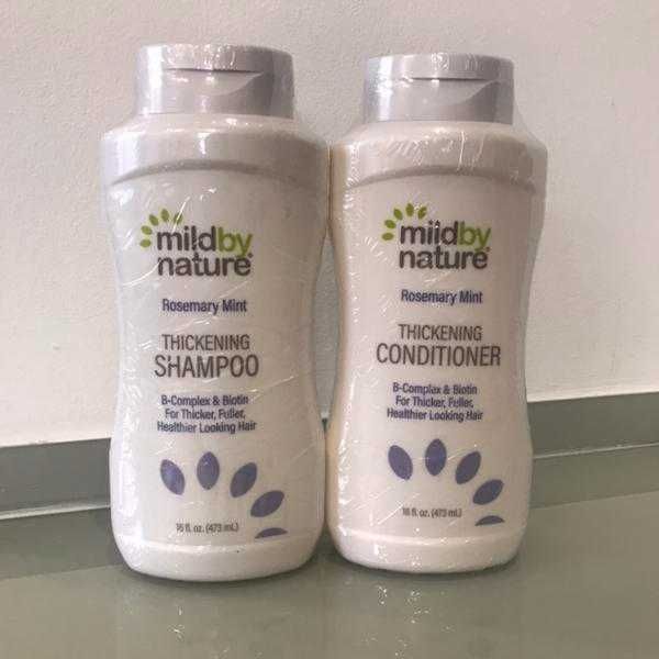 Mild By Nature США Шампунь, кондиционер с биотином для густоты волос