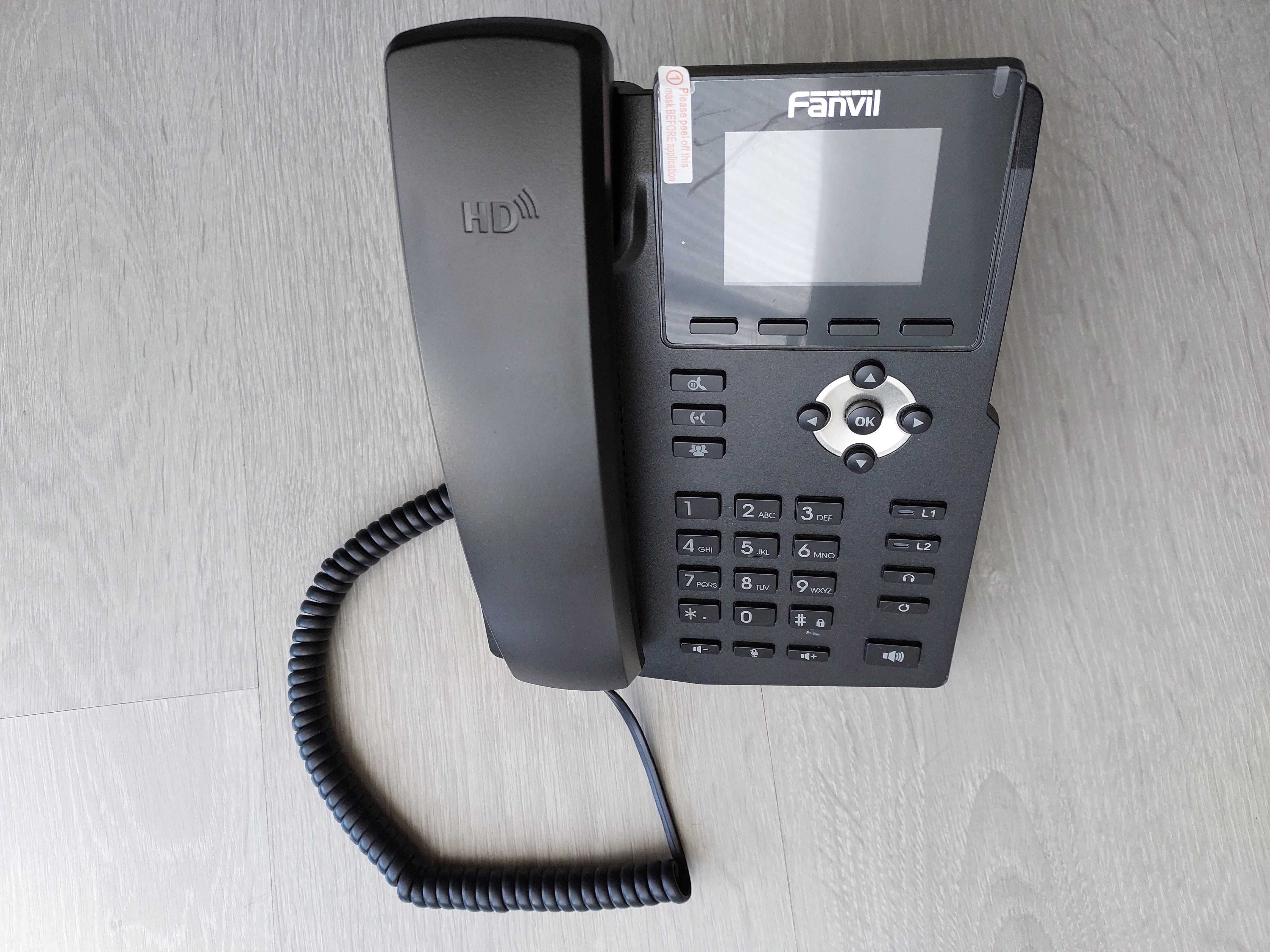 Telefone IP Voip SIP Fanvil X3SP LCD de 2.4" cores com 2 linhas