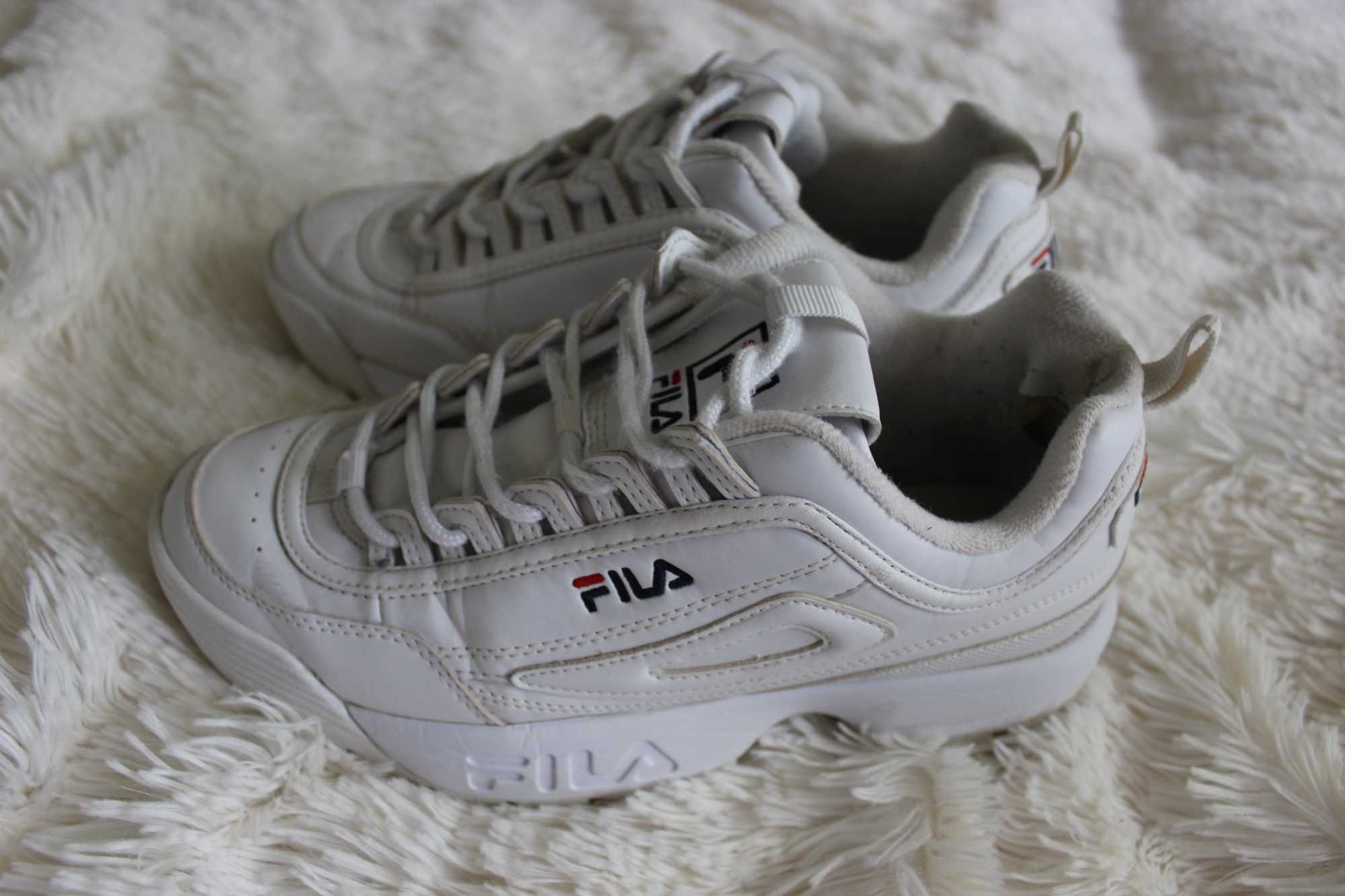 FILA sneakersy białe buty sportowe wysokie r. 39