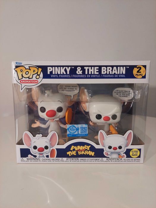 Pinky & The Brain #2pc GITD Funko Pop Pinky i Mózg