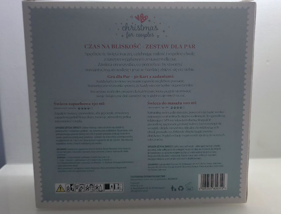 HISKIN świąteczny zestaw prezentowy dla par 3el.