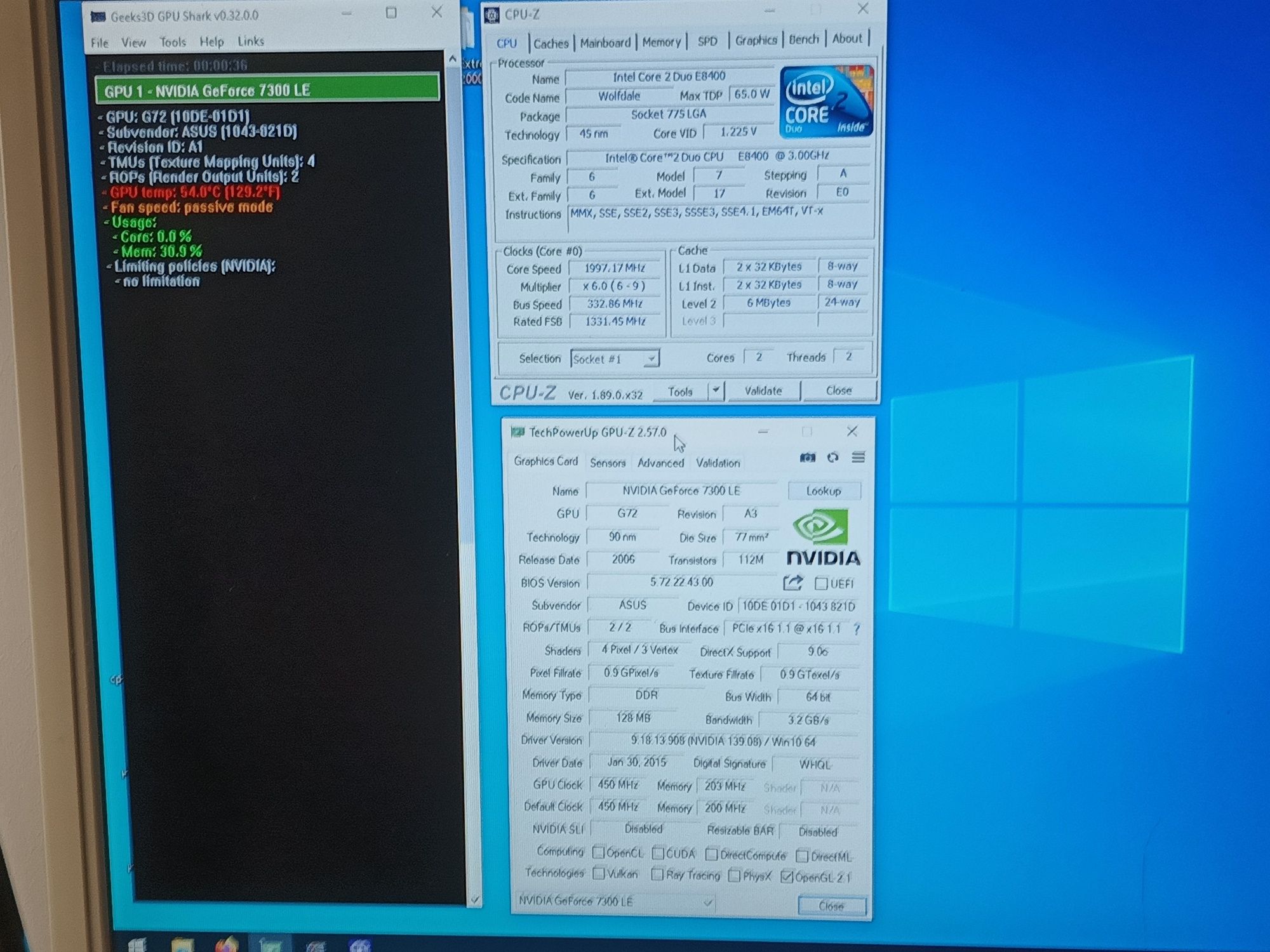 Karta NVIDIA GeForce 7300 \ 128 MB \ PCI-E \ Asus silent \ 2006r