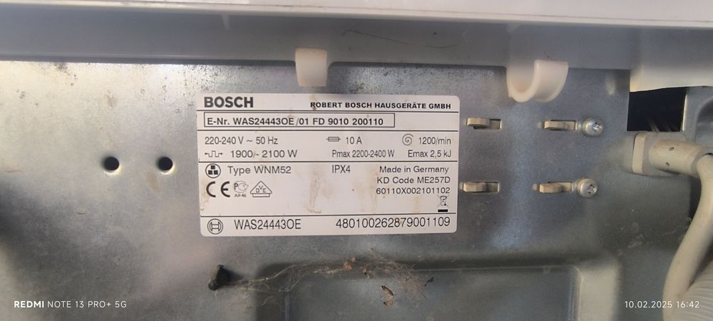 Пральна машина  Bosch по запчастинах