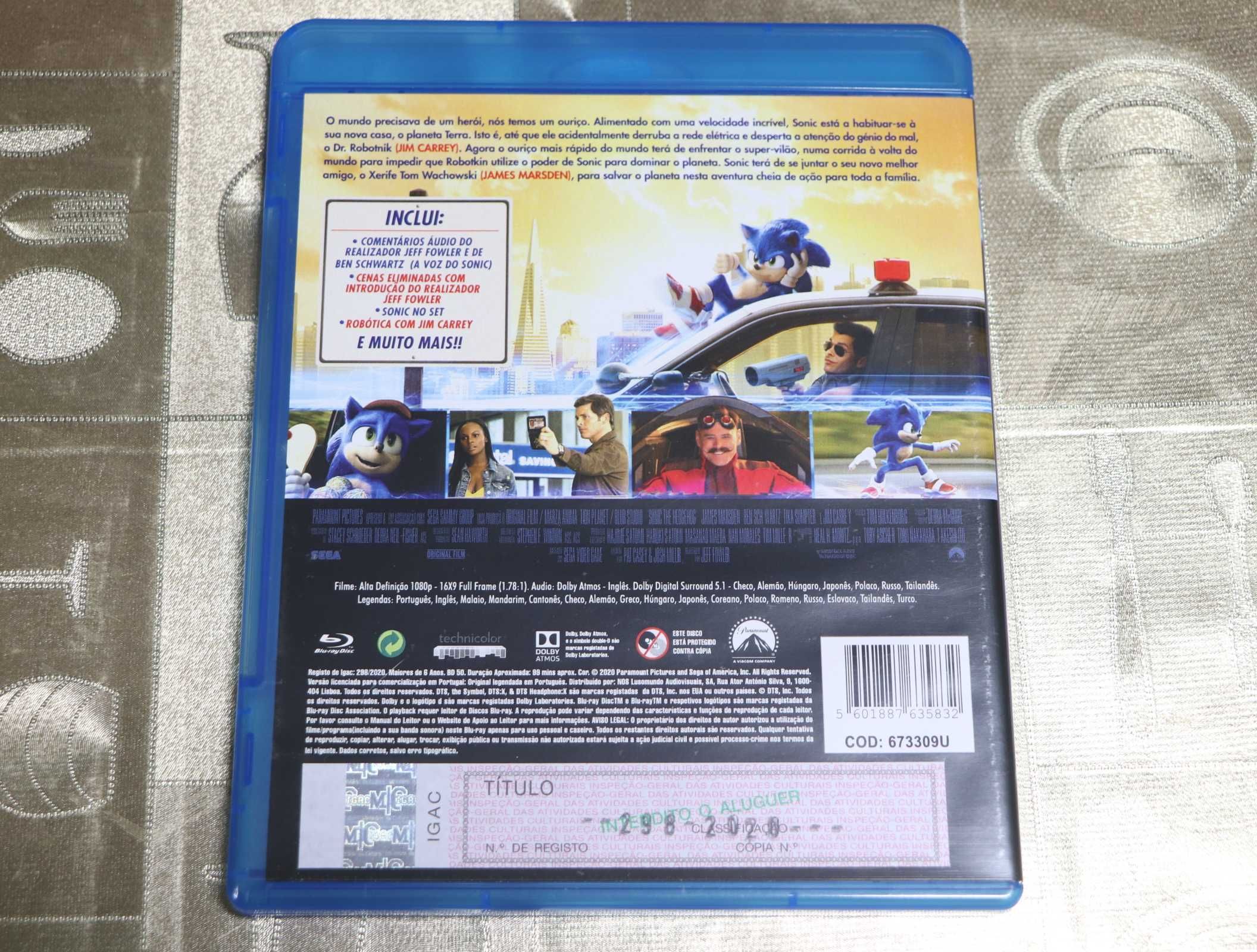Blu-ray Sonic - O Filme