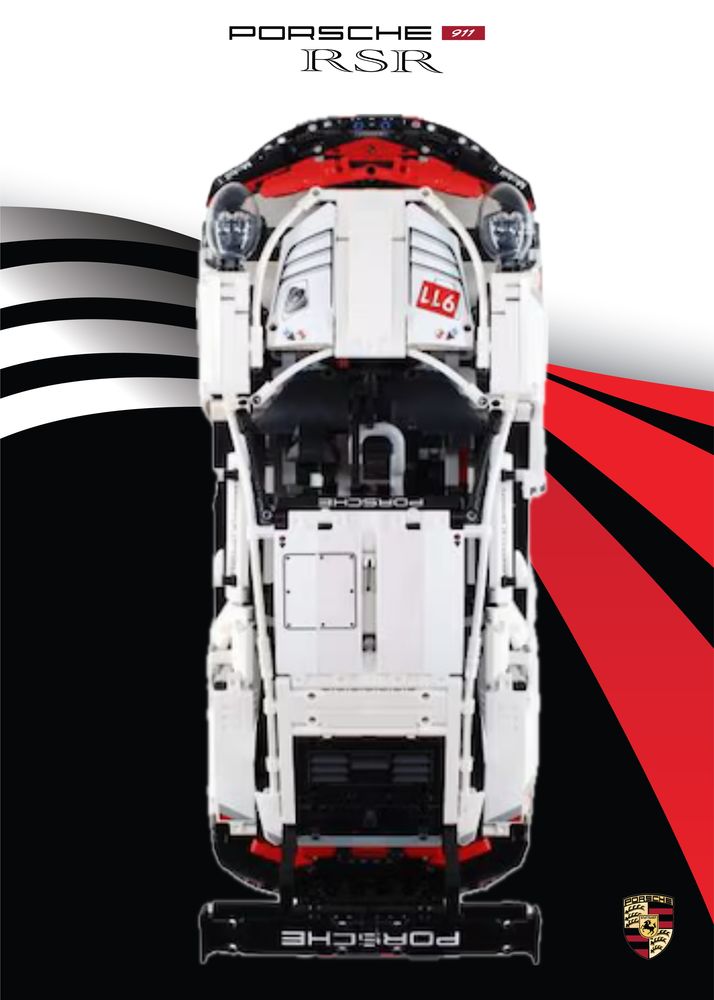 Quadro para lego porsche 911 rsr