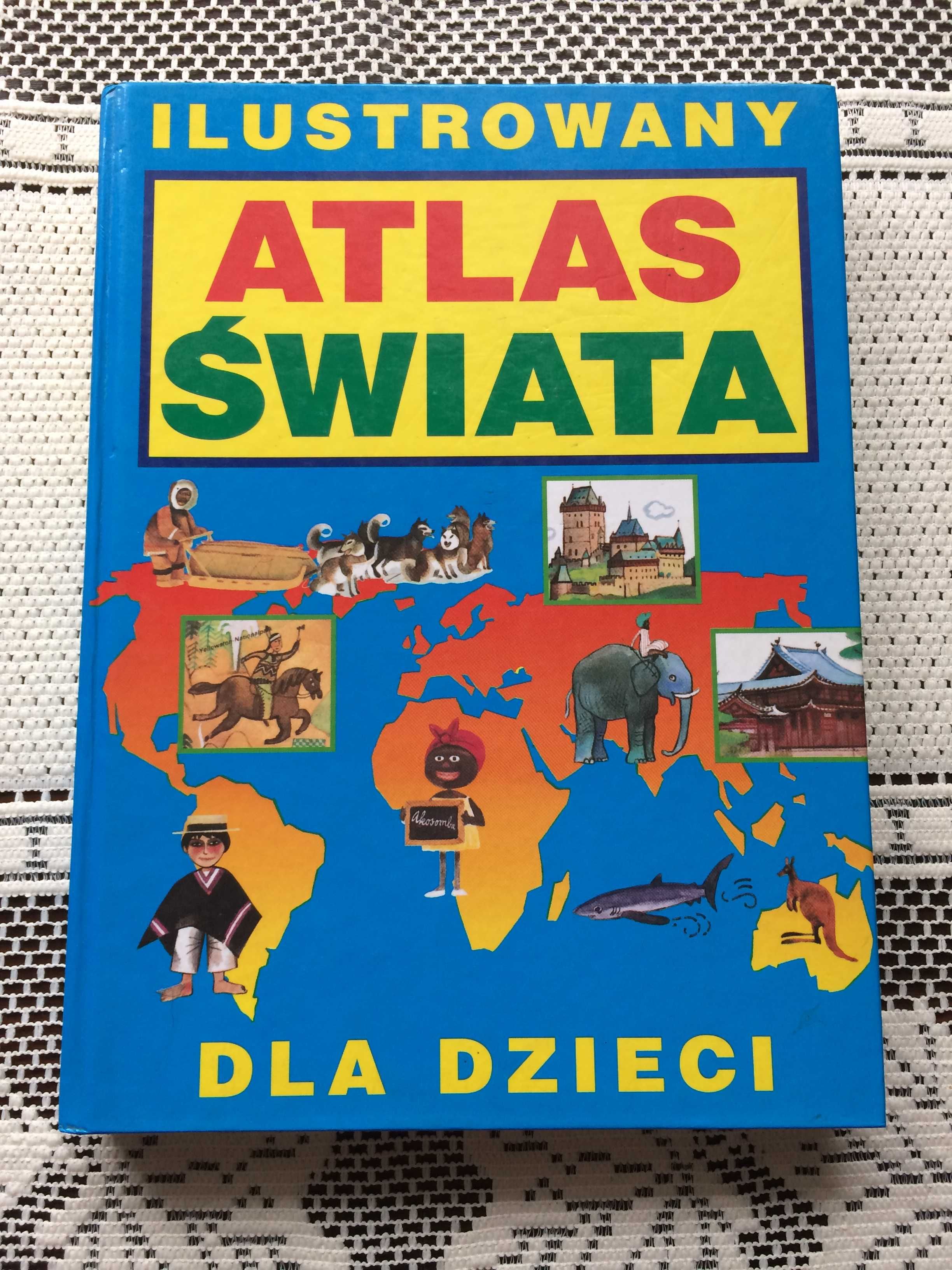 Książka Ilustrowany atlas świata dla dzieci - stan b.db