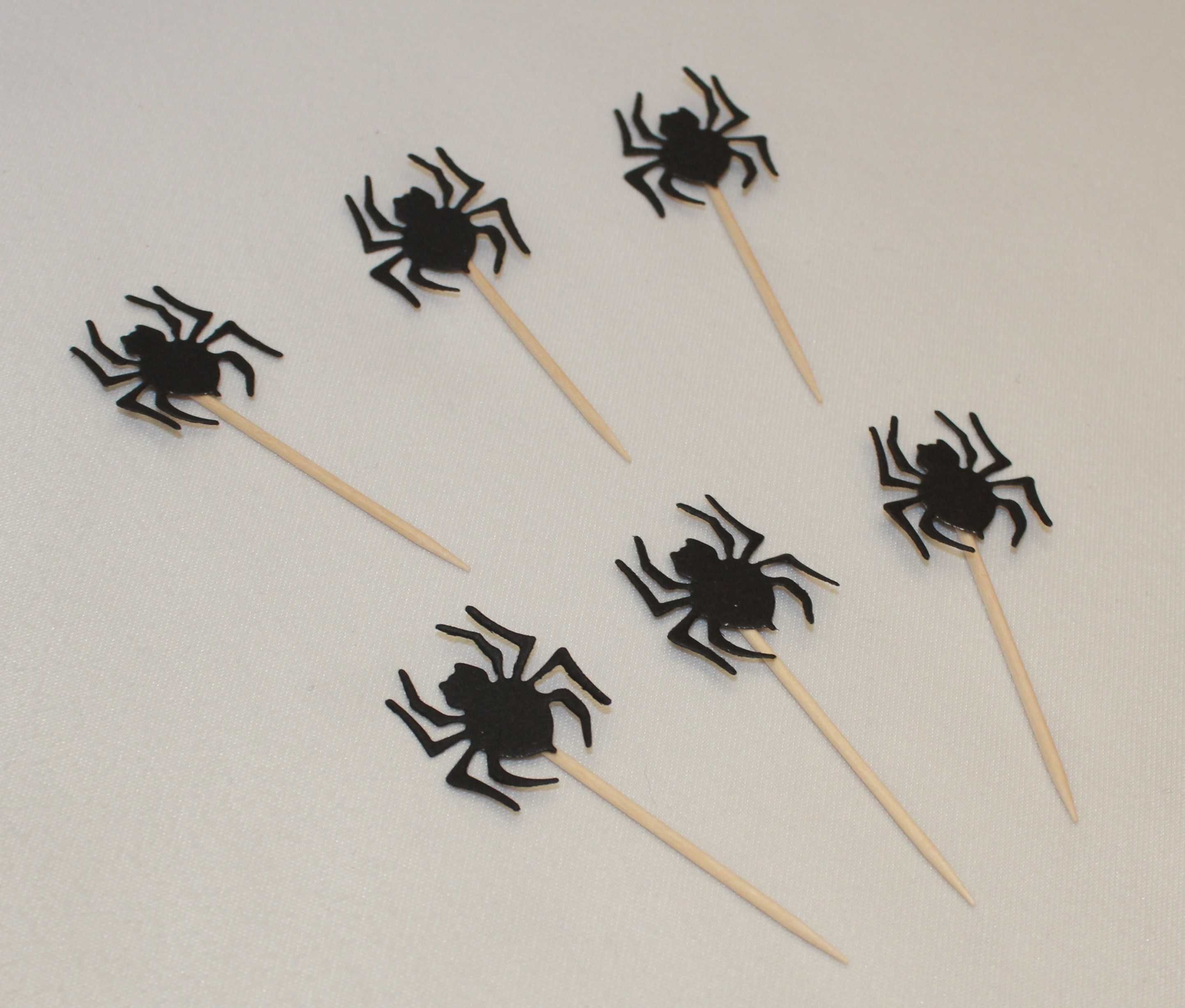 6x Pikery papierowe straszne pająki pajączki tarantula Spiderman