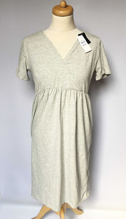 Sukienka Ciążowa Tom&Rose Szara L 40 NOWA Do Karmienia H&M Mama Boob