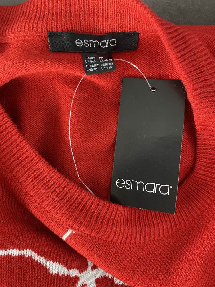 Sweter Świąteczny czerwony rozmiar L