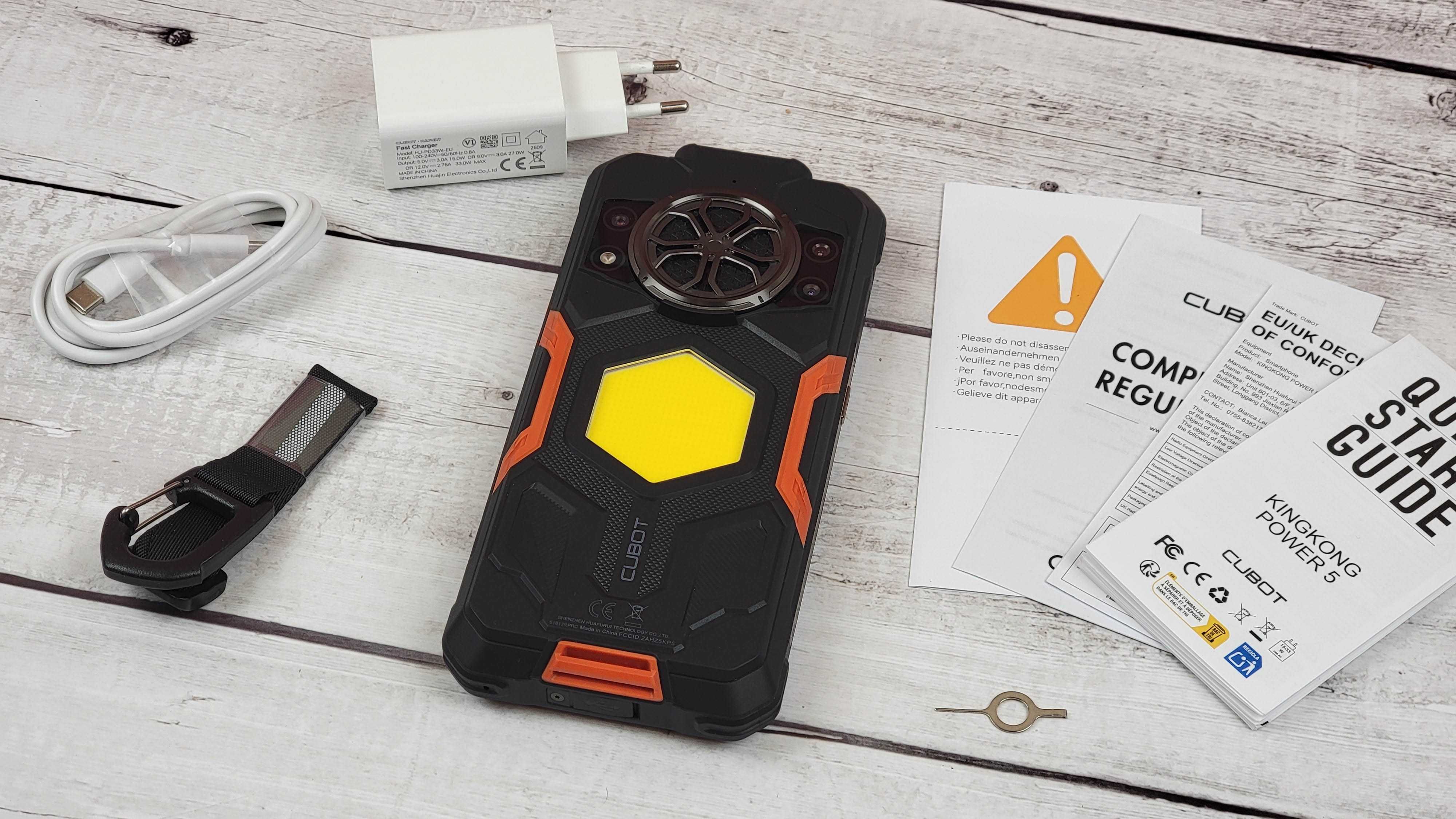 Смартфон Cubot KingKong Power 5: 15300 мАч, динамик 5W, фонарь и лампа