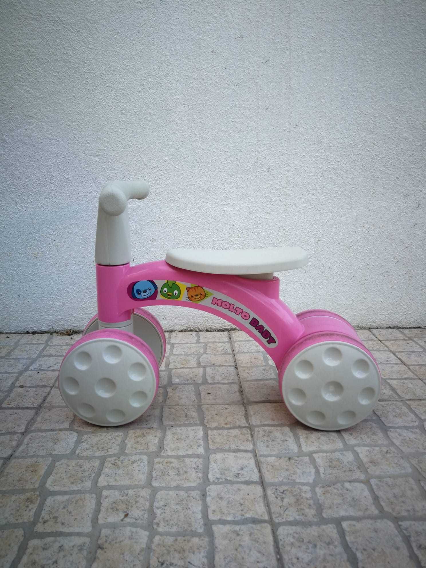 Andador/Bicicleta sem pedais, 4 rodas, MOLTO