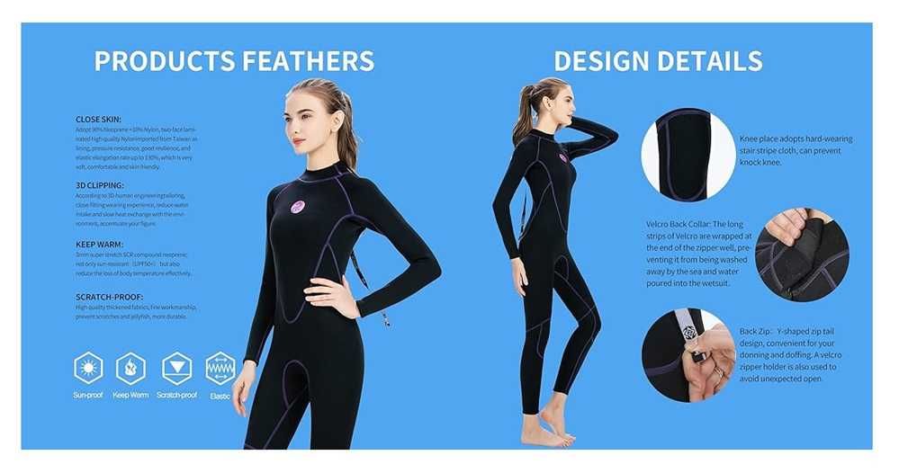 Pawhit fato de neoprene feminino Tam:S (1687)