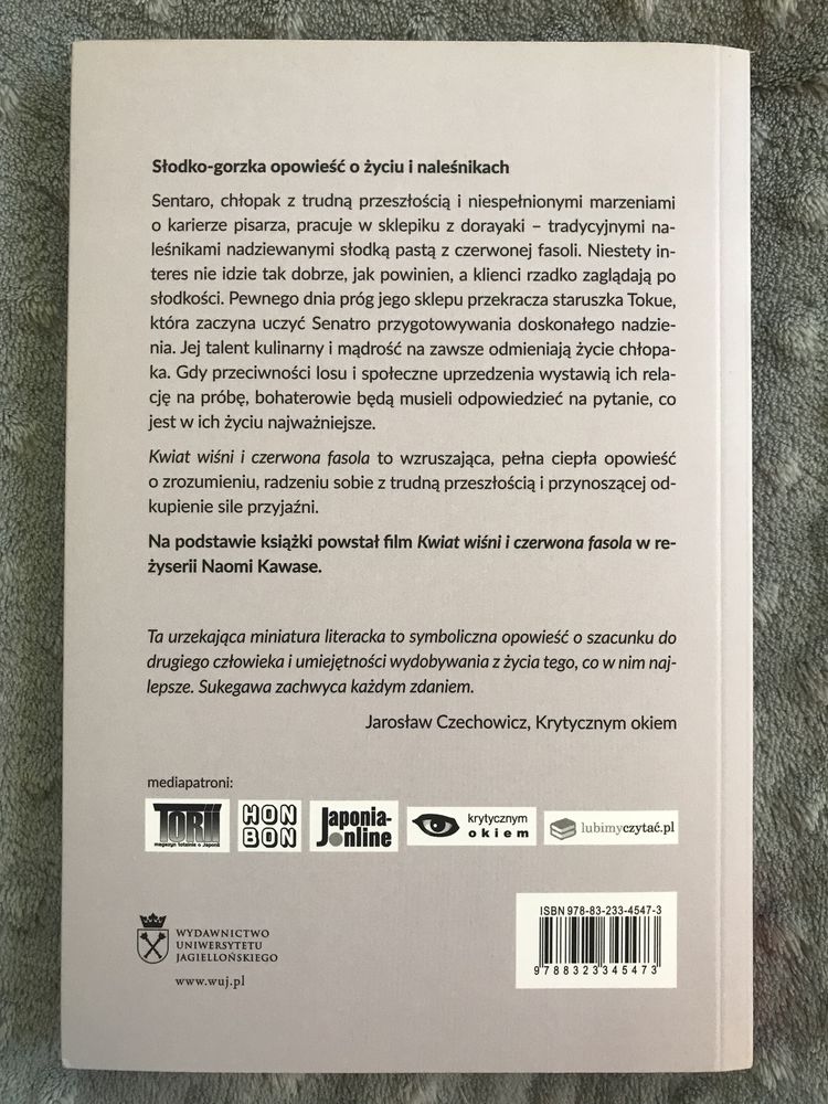 Kwiat wiśni i czerwona fasola Durian Sukegawa