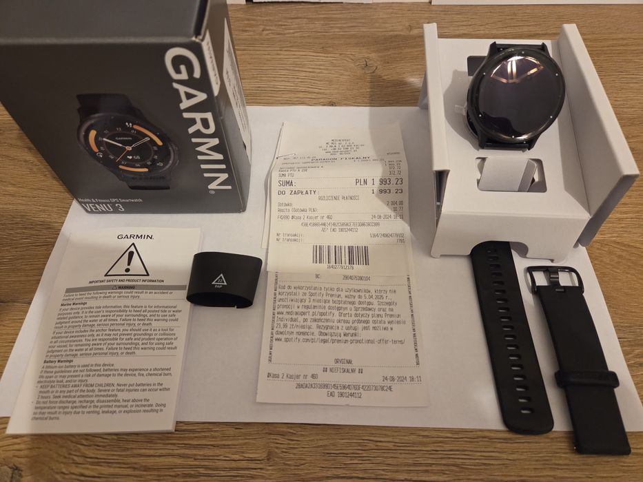 Garmin Venu 3 45 mm na gwarancji