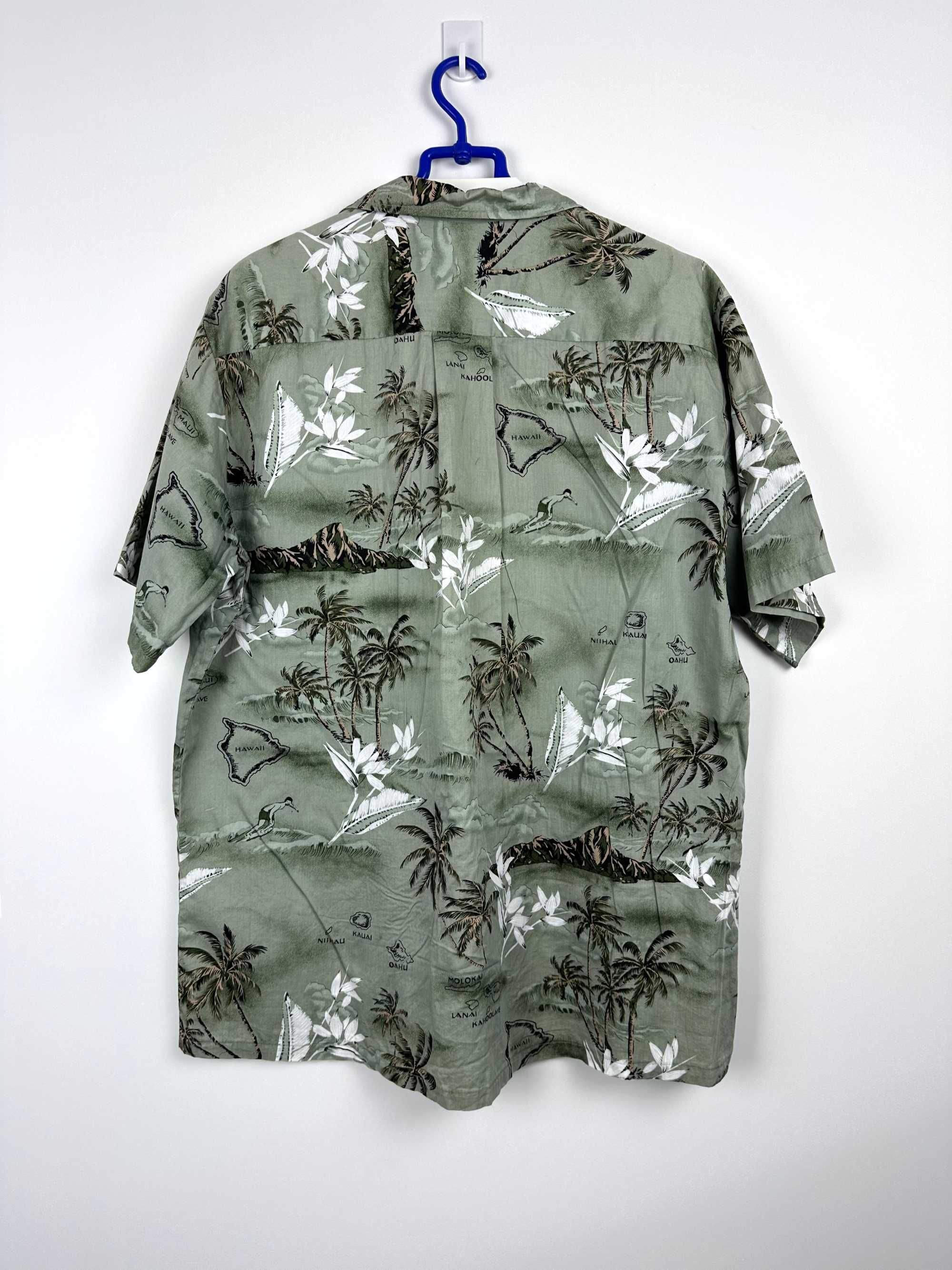Koszula hawajska retro plażowa wakacyjna bawełna r. XXL