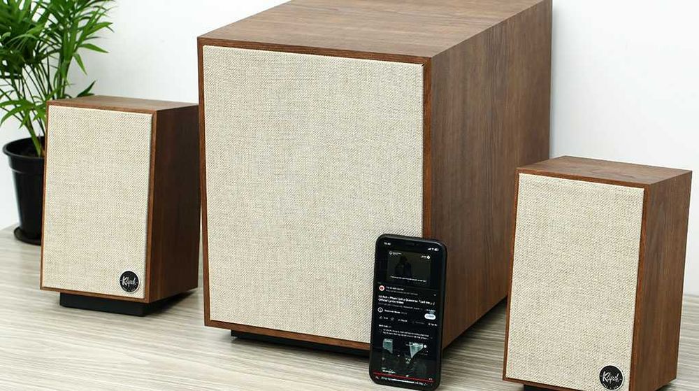 jak nowe głośniki Klipsch ProMedia Heritage 2.1 kolumny podstawkowe