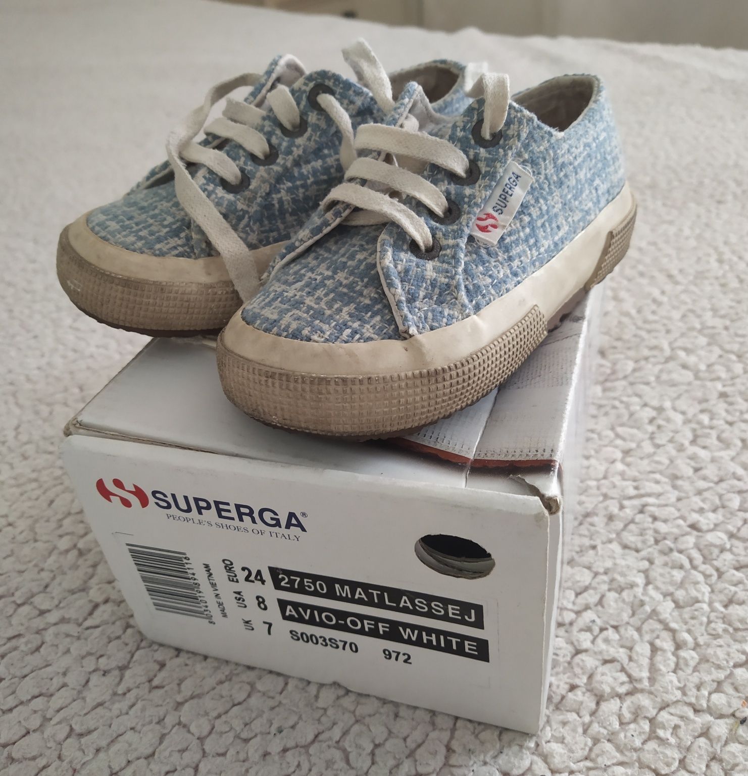 Детские кеды Superga 24 размер