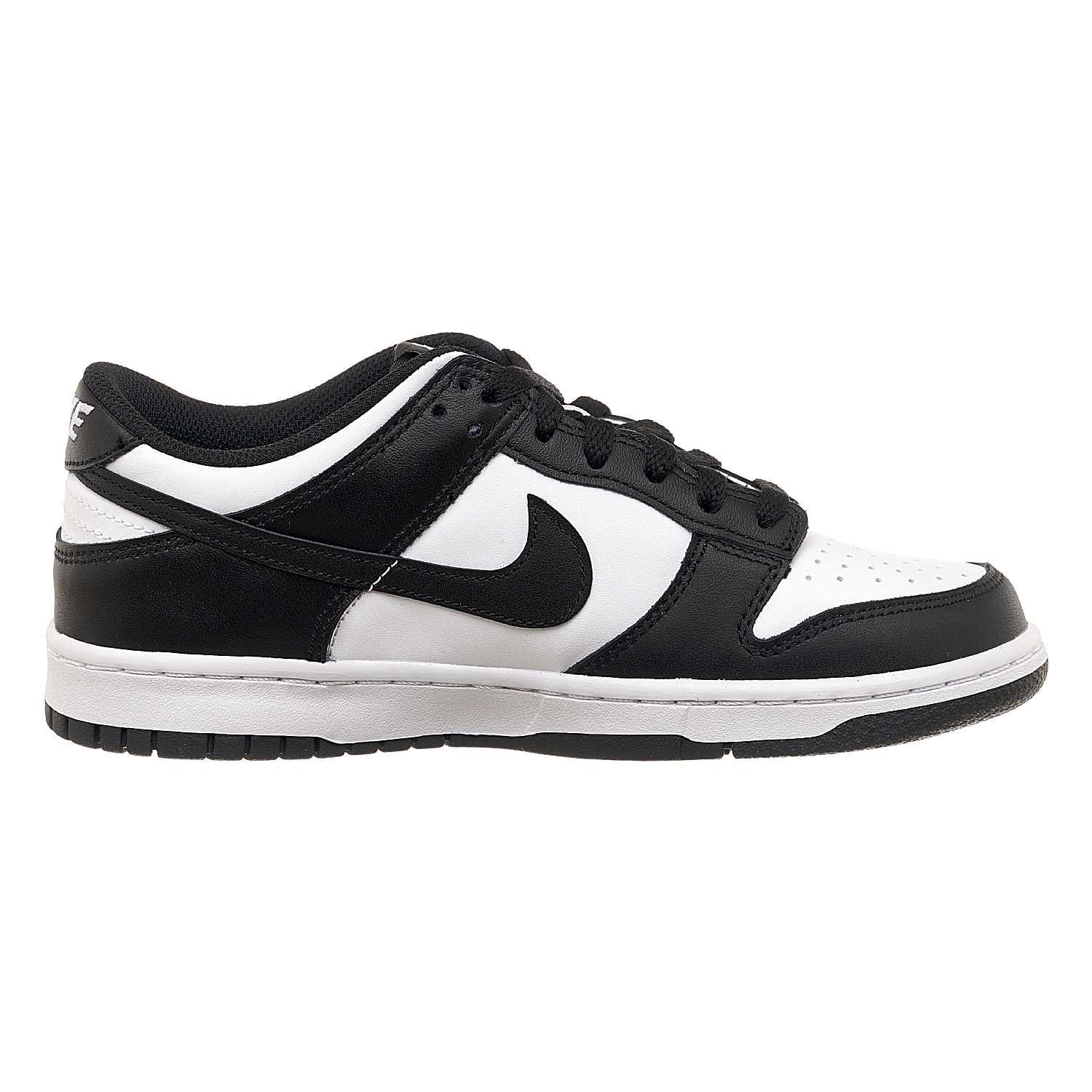 Кросівки жіночі Nike Dunk Low Retro White Black (Gs) (CW1590-100) ОРИГ