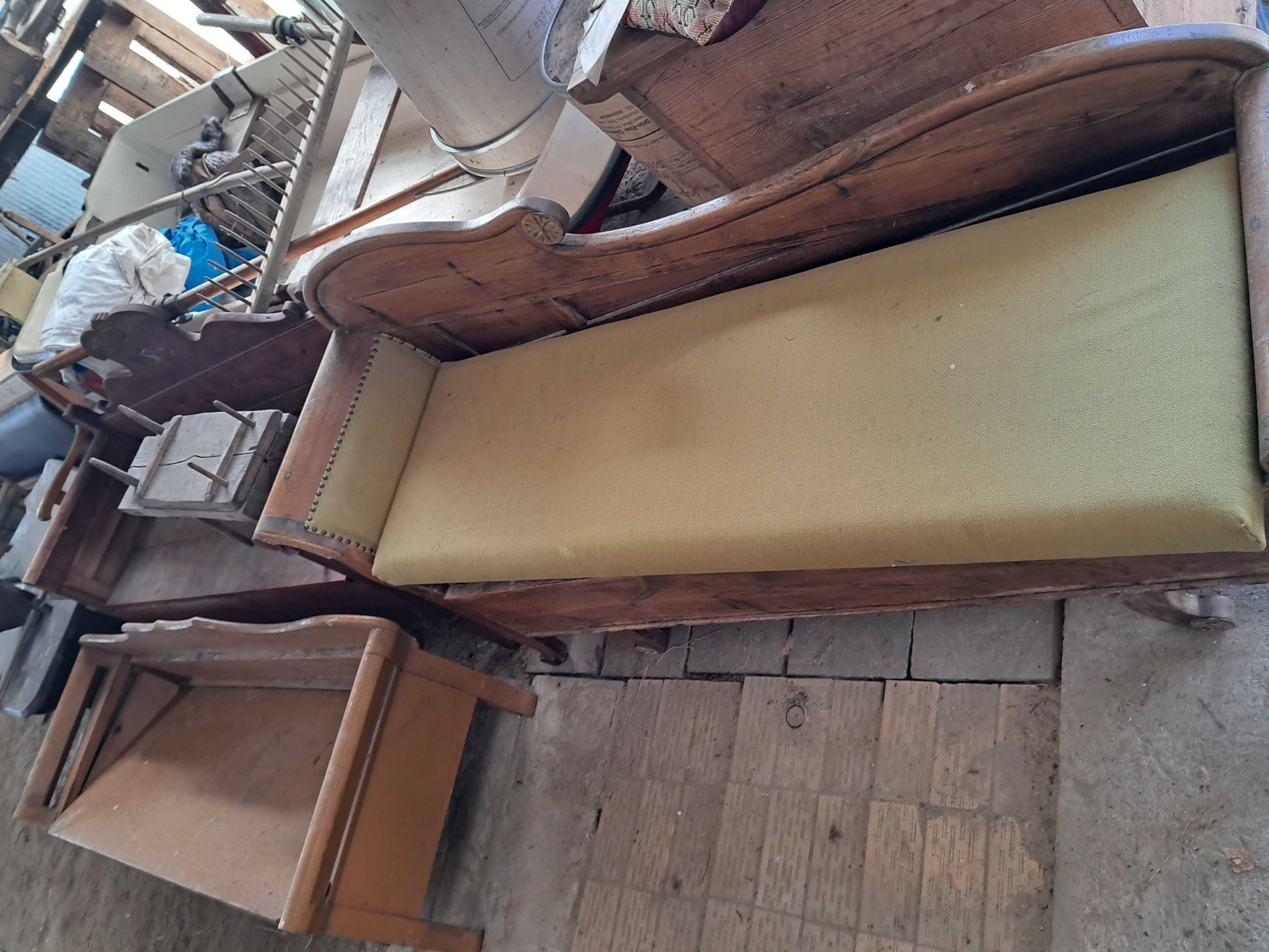stara kanapa ława ławka sofa szluban bambetel przesyłka ze schowkiem