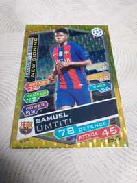 Karta match attax 2016 Topps 2017 new signing Umtiti Barcelona