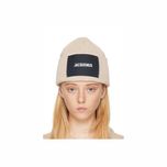 Шапка Jacquemus Le Papier Le Bonnet Beanie Beige