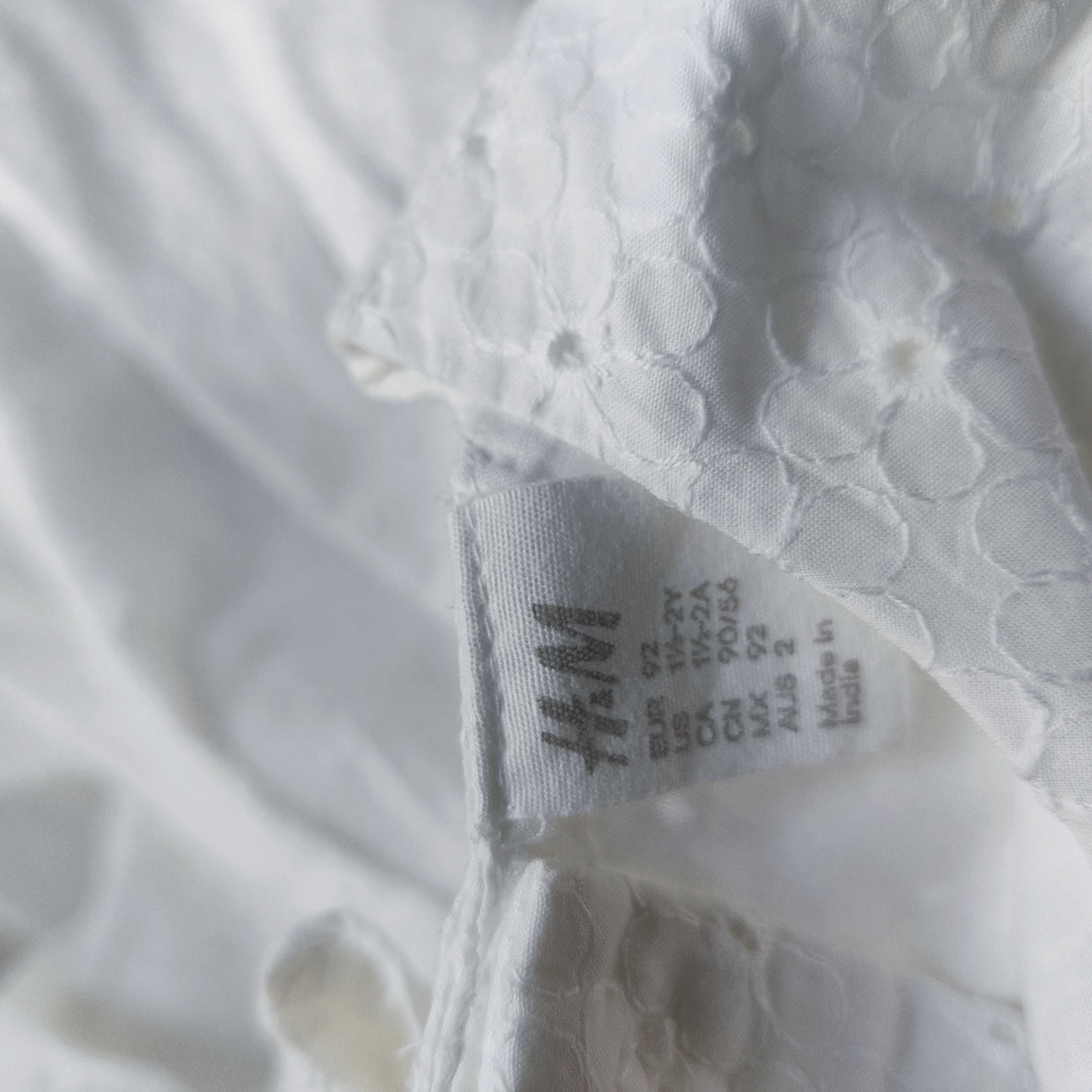 Biała sukienka wizytowa rozm. 92 H&M