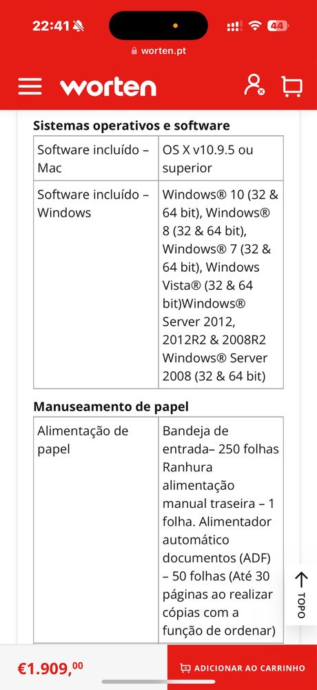 Torca/Impressora Multifunções BROTHER MFC-J5330DW(Troca)
