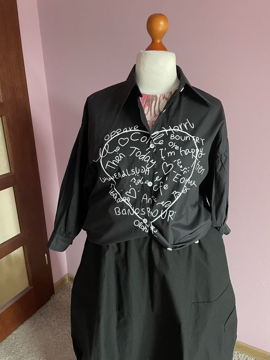 Czarna koszula z aplikacją 42/44/46