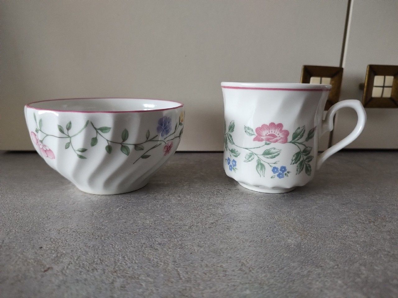 Filiżanka i miska porcelana Churchill