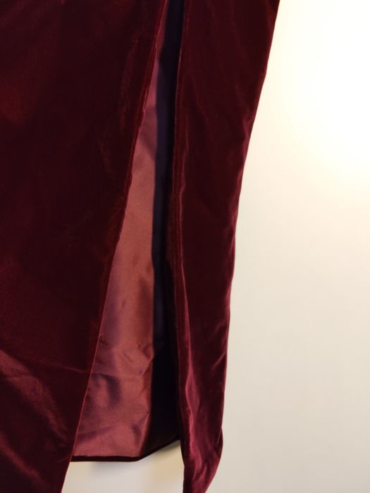 Fabuloso Vestido Comprido Grená de Cerimónia