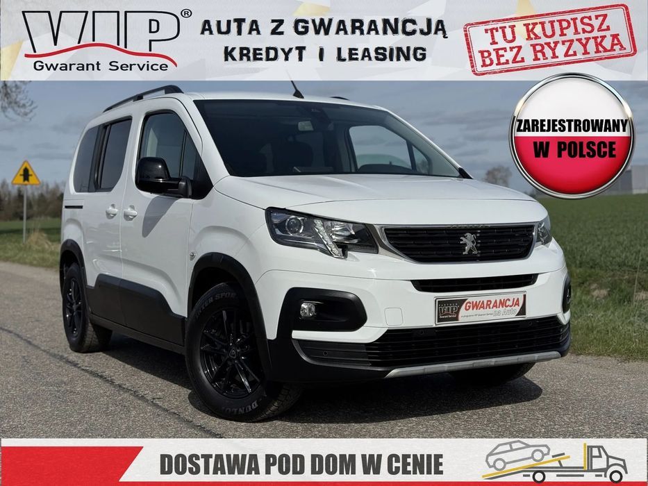 Peugeot Rifter NAVI kamera LEDY alu / PISEMNA GWARANCJA w cenie / Transport / KREDYT