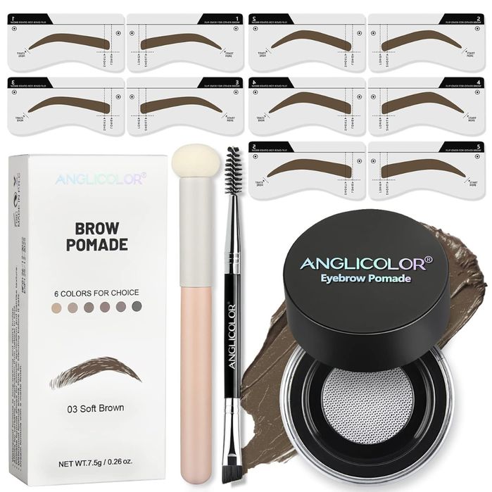 Zestaw do stylizacji brwi 13 w 1, Jasny Brąz 03