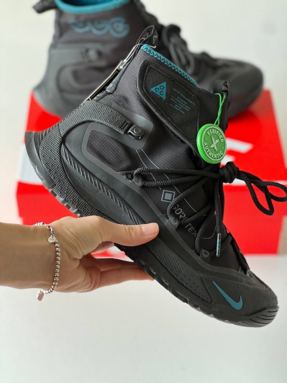 Nowy buty Nike ACG Terra Antarktik Black\Blue Gore Tex