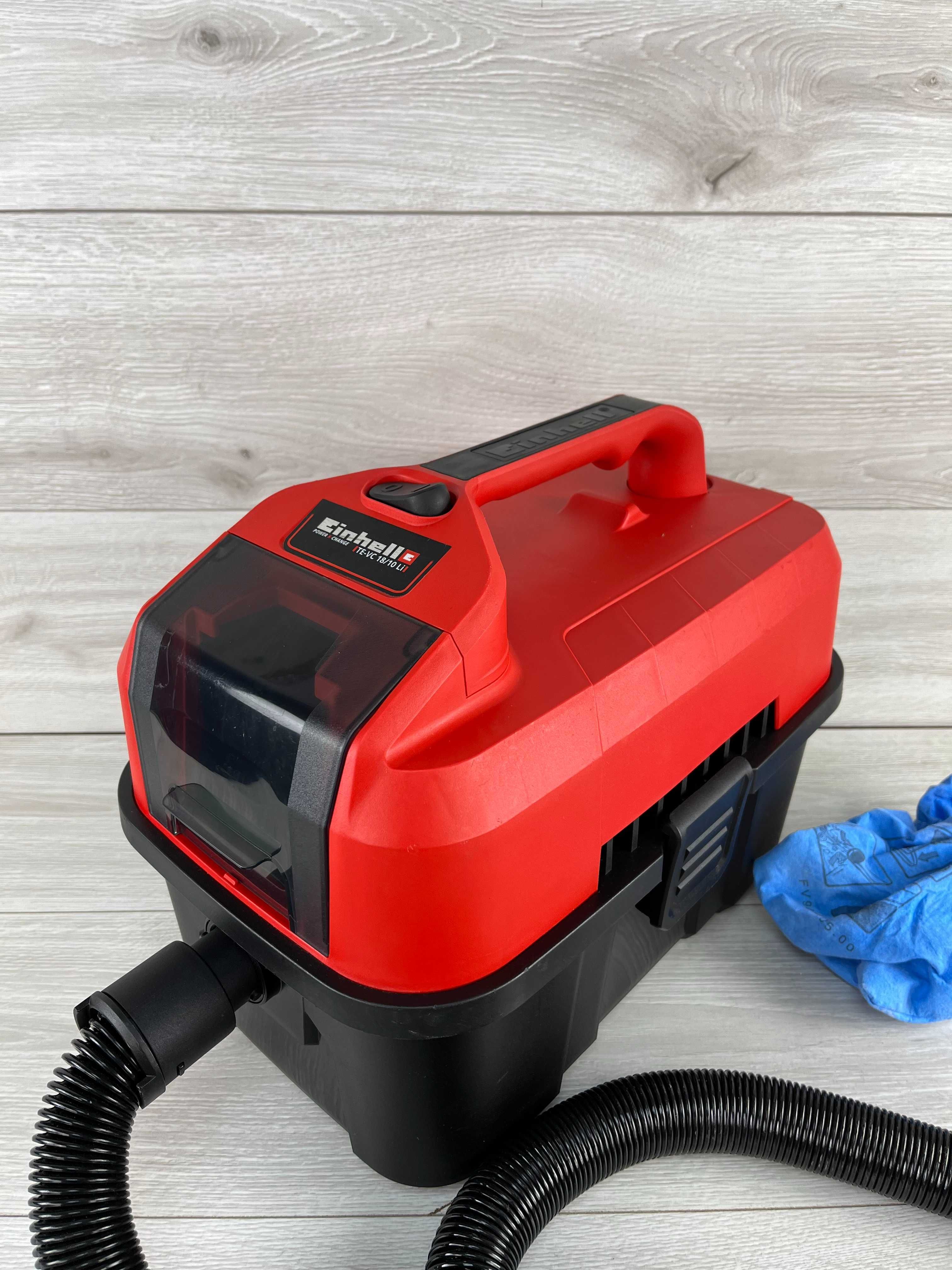 Пылесос для сухой уборки с мешком Einhell TE-VC 18/10 Li Solo без аку
